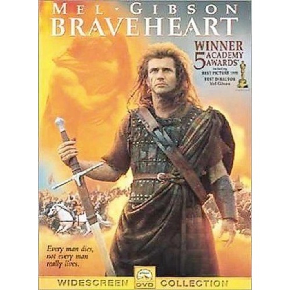 Braveheart DVD Mel Gibson Widescreen Collection Paramount Pictures 2000 Movie